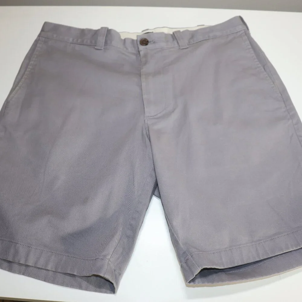 Lot of 2 J Crew 9 Inch Chino Shorts Grey Pink Size 32 Classic